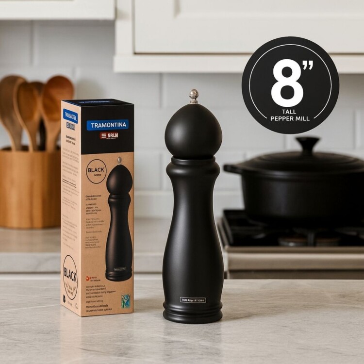 MOLINILLO PARA SAL Y PIMIENTA TRAMONTINA CHURRASCO BLACK 8 MOLINILLO PARA SAL Y PIMIENTA TRAMONTINA CHURRASCO BLACK 8