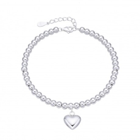 Pulsera de plata 925 con dije, CORAZON. Pulsera de plata 925 con dije, CORAZON.