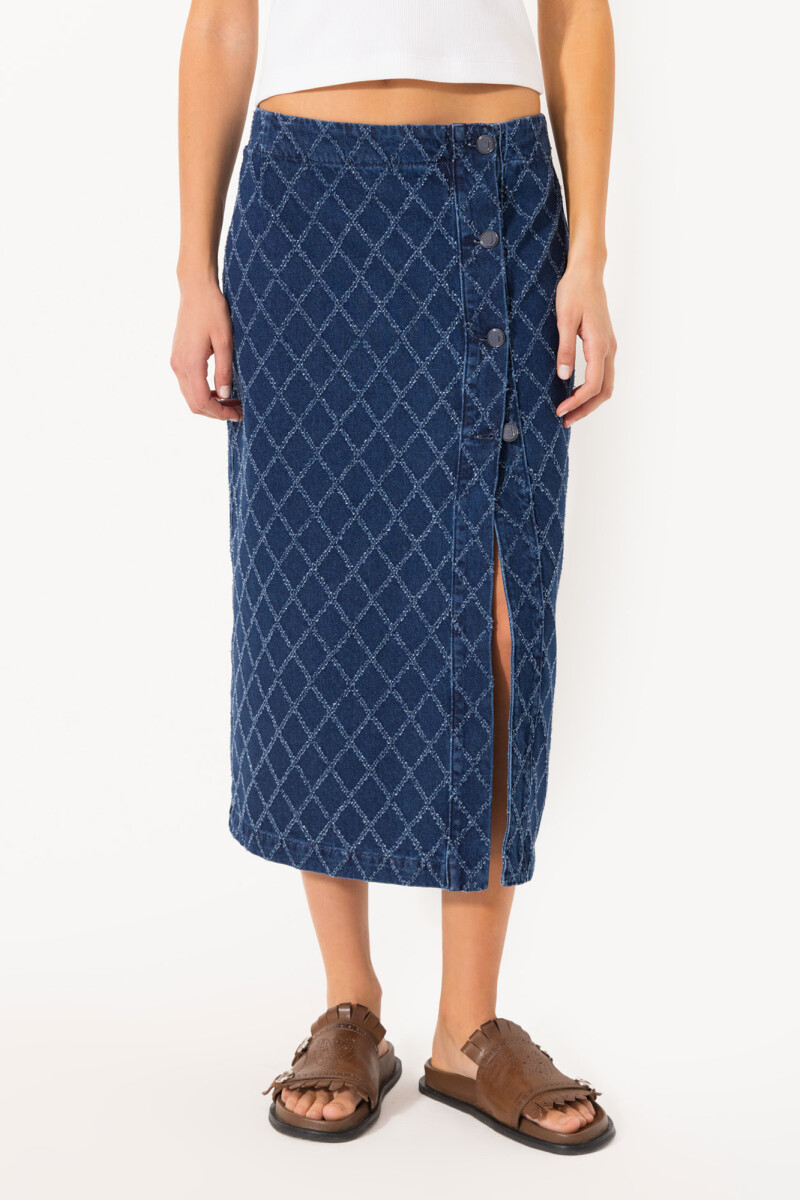 POLLERA SQUARE Azul