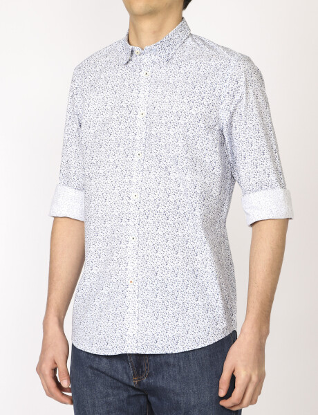 Camisa Harry Blanco/azul