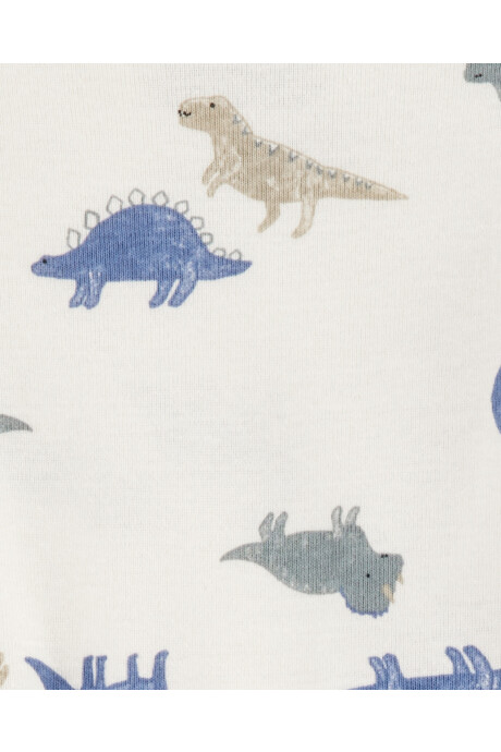 Pack cuatro bodies de algodón, diseño dinos Sin color