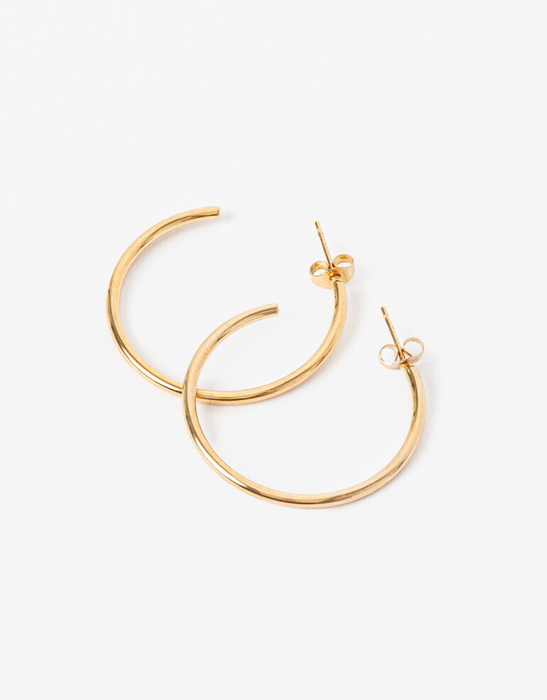 Aros Argollas Metal Argollas De Acero - Dorado