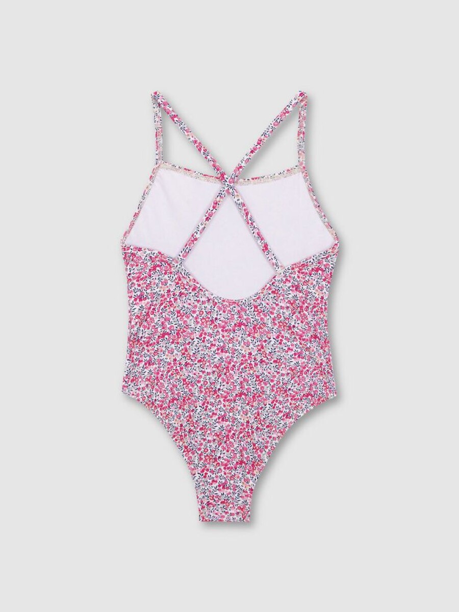 Traje De Baño Estampado Liberty Rosa