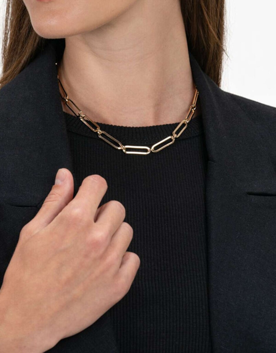 Collar De Eslabones Mix And Match - Dorado 