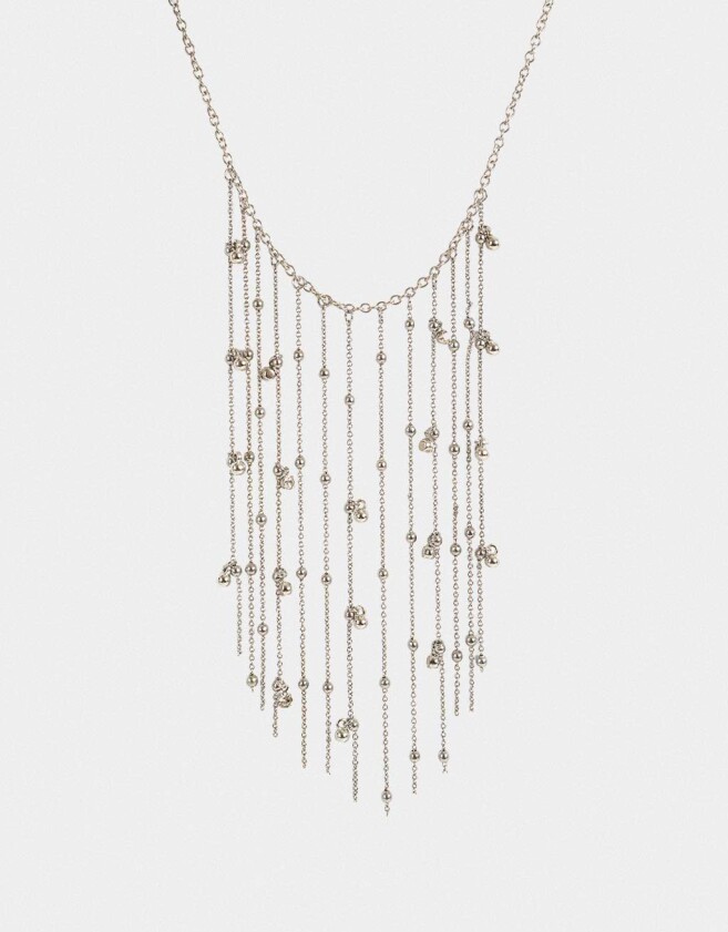 Collares Cortos Espejos Collar Corto De Espejos - Plateado