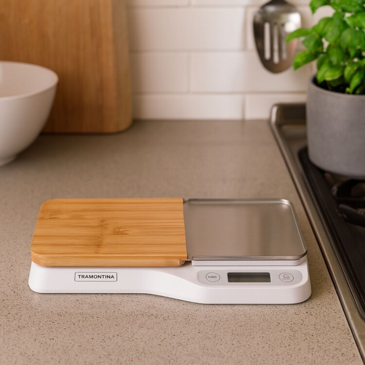 BALANZA PARA COCINA BAMBU TRAMONTINA BALANZA PARA COCINA BAMBU TRAMONTINA