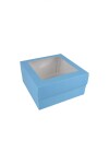 Caja flexi 51 20x20x9,5 c/visor. CELESTE