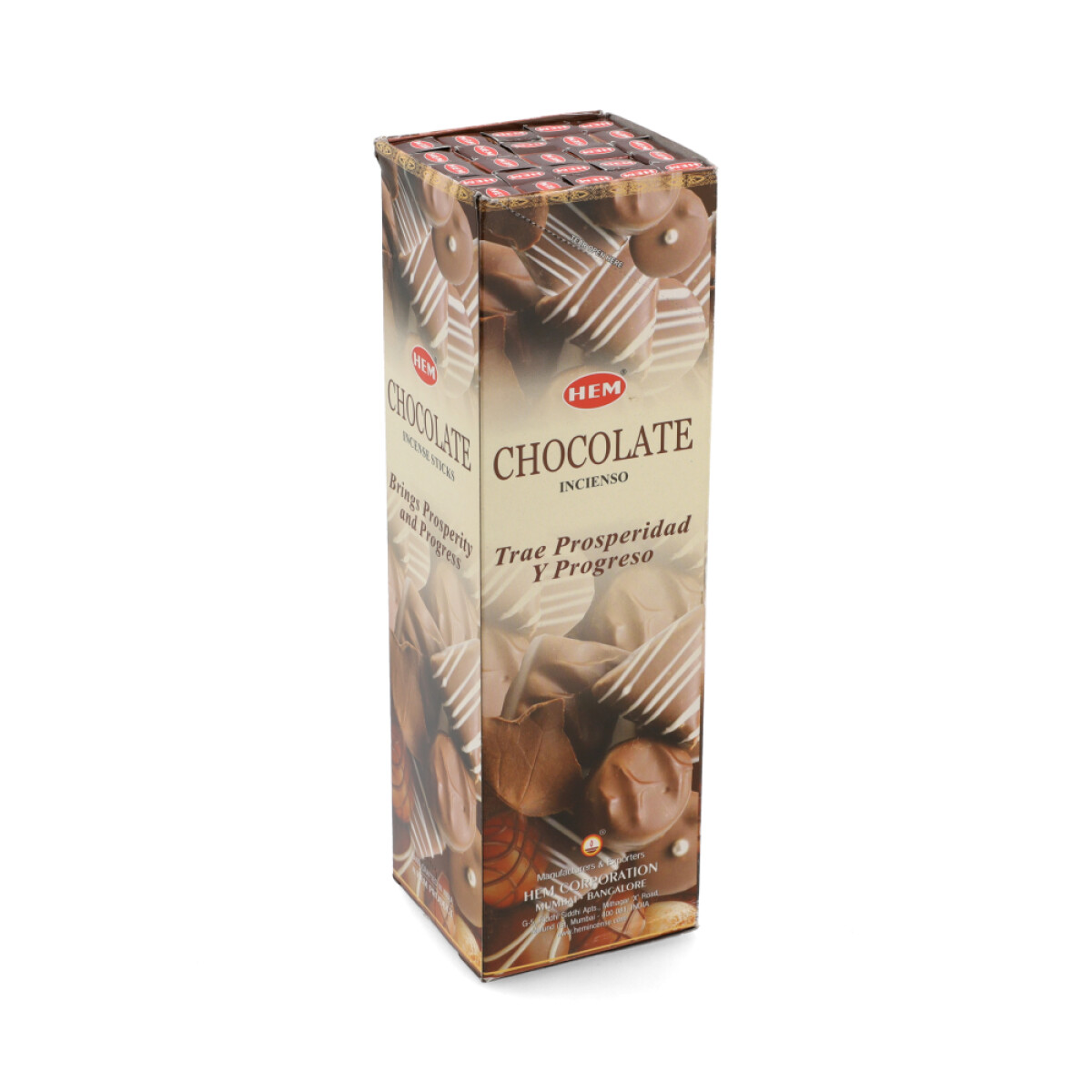 INCIENSO HEM CAJA DE CARBÓN X25 - Chocolate 