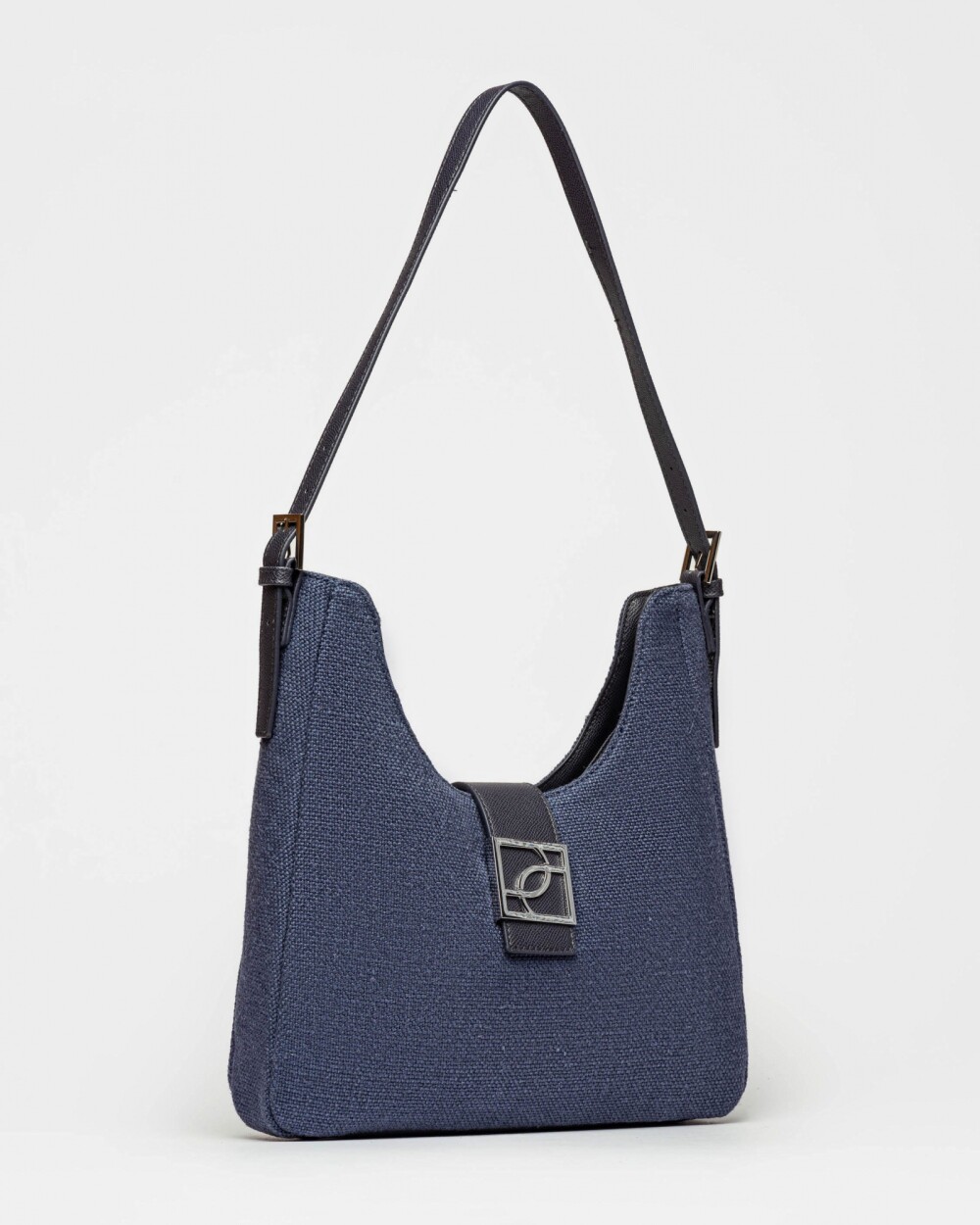 Cartera al hombro Signature en canvas Azul