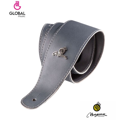 Correa Para Guitarra Forrada De Cuero Gris 07mc09 Correa Para Guitarra Forrada De Cuero Gris 07mc09