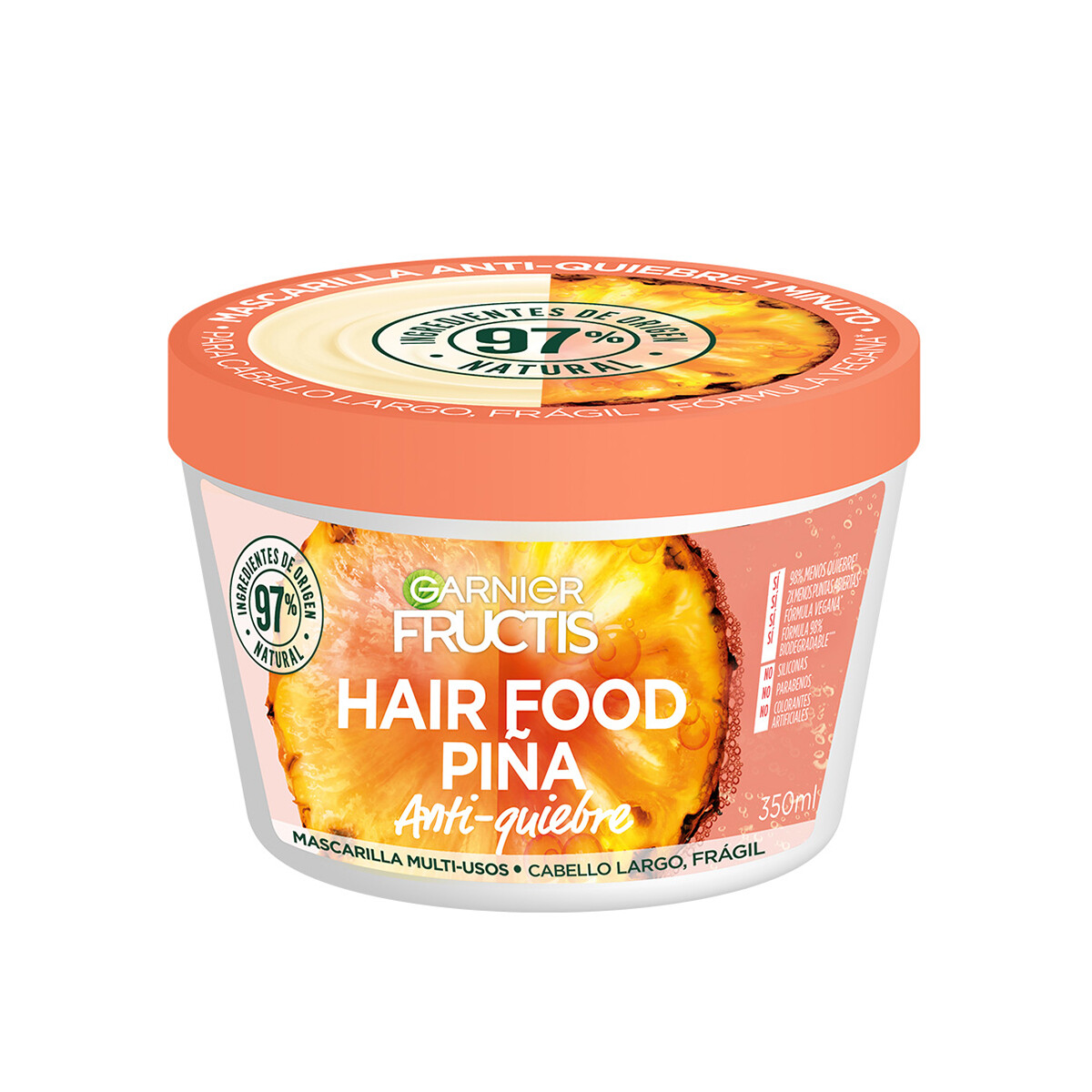 Mascarilla Hair Food Piña Garnier Fructis 350 Ml. 
