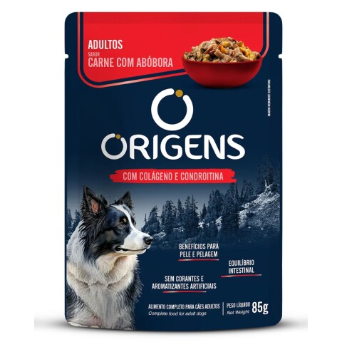 ORIGENS EN SALSA PERRO ADULTO 85 GR CARNE CON CALABAZA