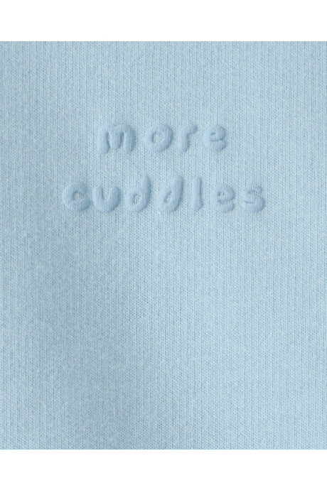 Buzo de algodón, azul, estampa more cuddles Sin color
