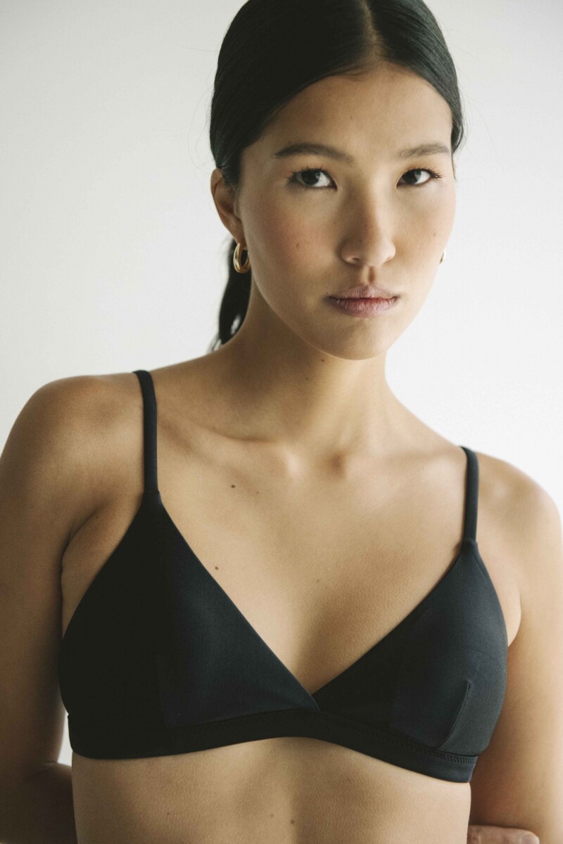 Top Coco – Triángulo clásico con copas removibles y filtro UV+50 - Negro 