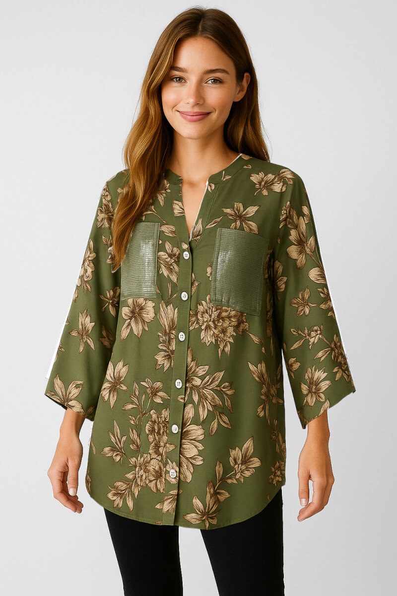 Camisa Ajusco - Estampado 1 
