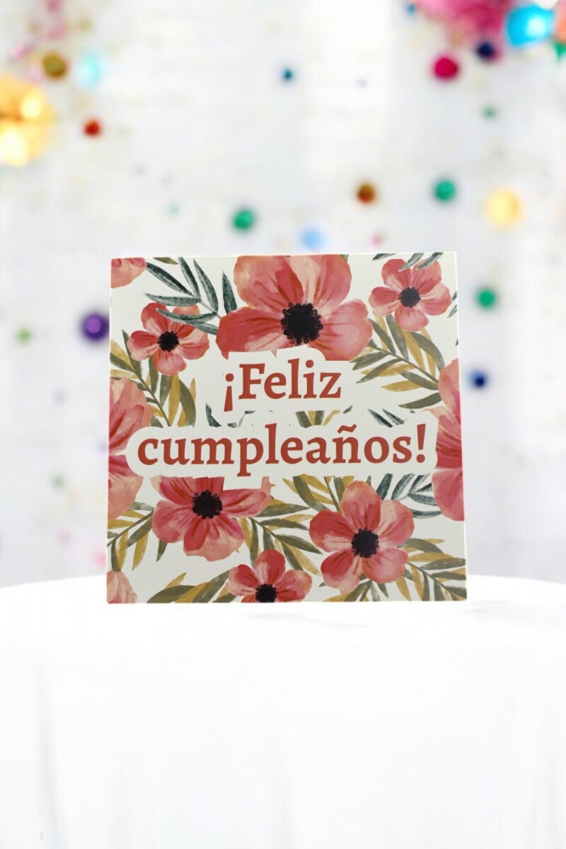 Tarjeta cumpleaños 10x10 - DISEÑO 3 