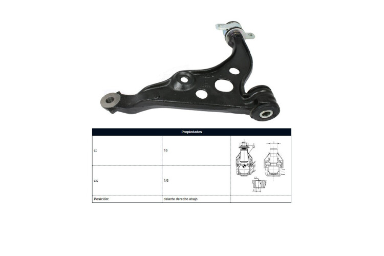 Parilla De Suspension Delantera Peug Boxer 93-04 Der Parilla De Suspension Delantera Peug Boxer 93-04 Der