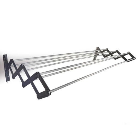 Tendedero plegable pared en aluminio 120 cm GRIS