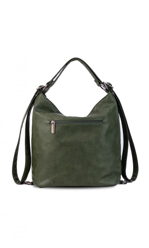 CARTERA MOCHILA ESTHER VERDE MILITAR