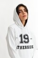 Hoodie estampado - UNISEX BLANCO