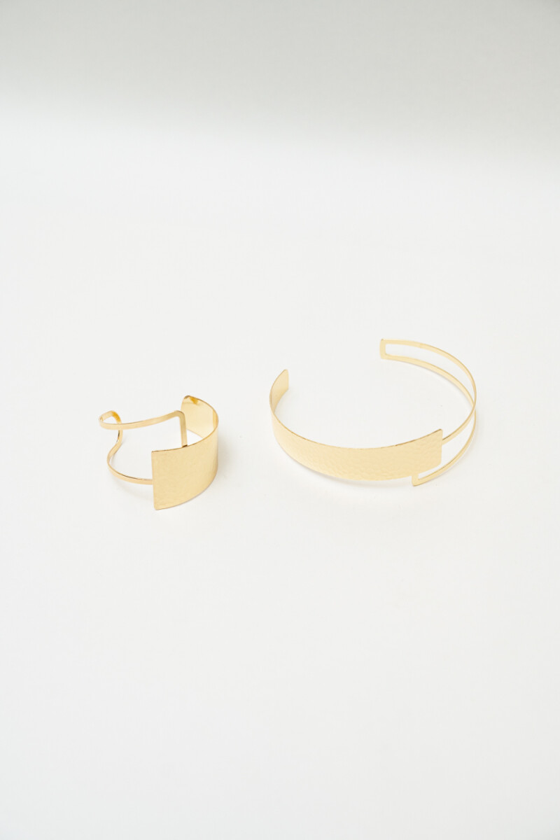 Collar Set Collar Y Brazalete - Dorado 