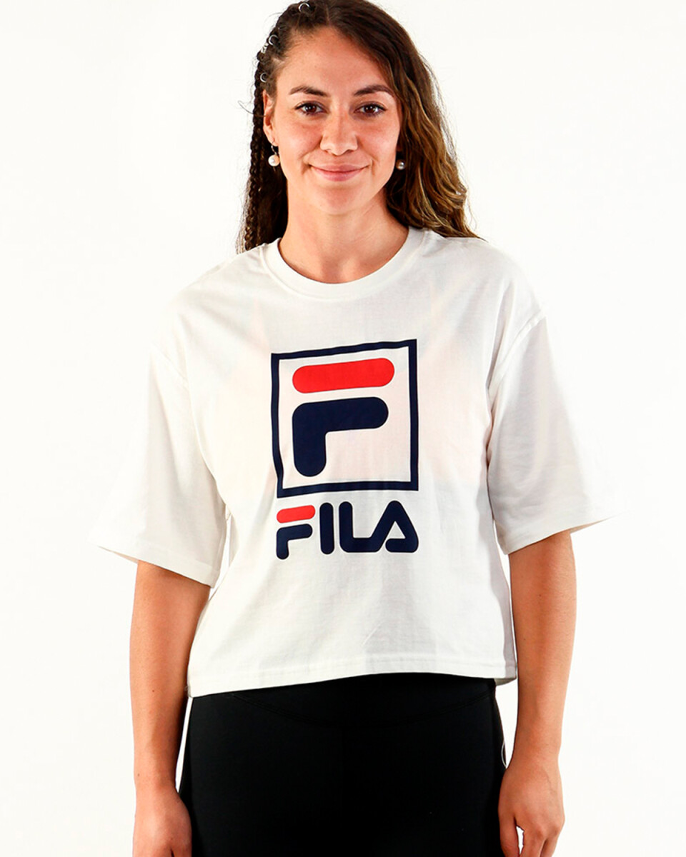 Camiseta para Dama Fila Stack New Blanca - Talle XL 