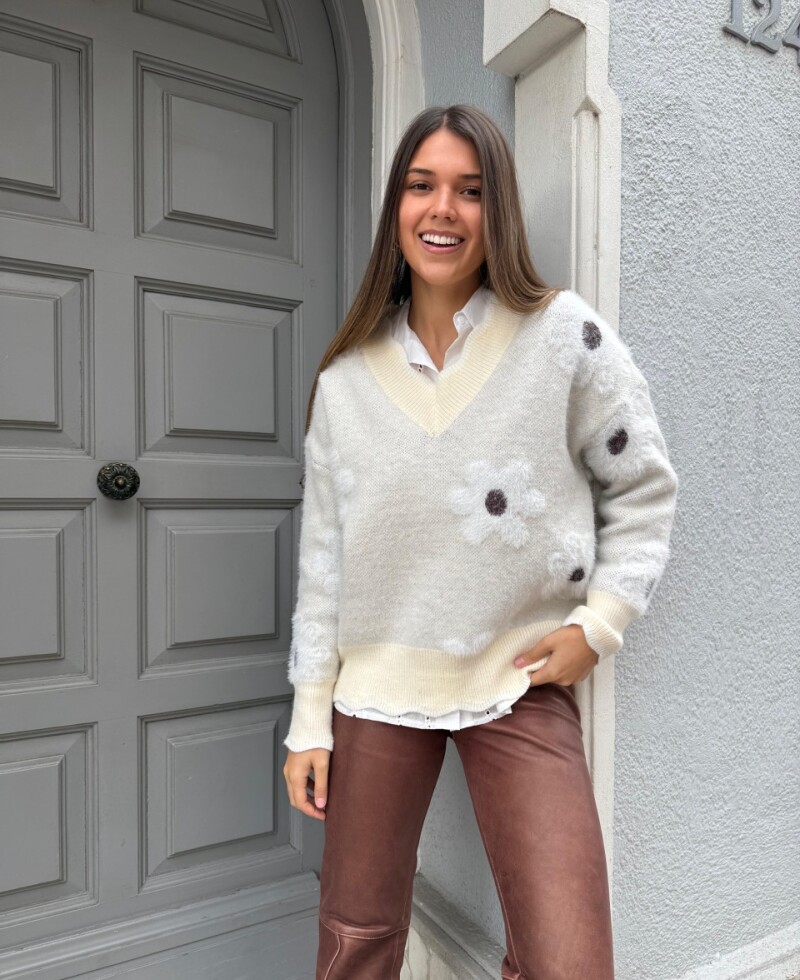 Buzo Florencia crema