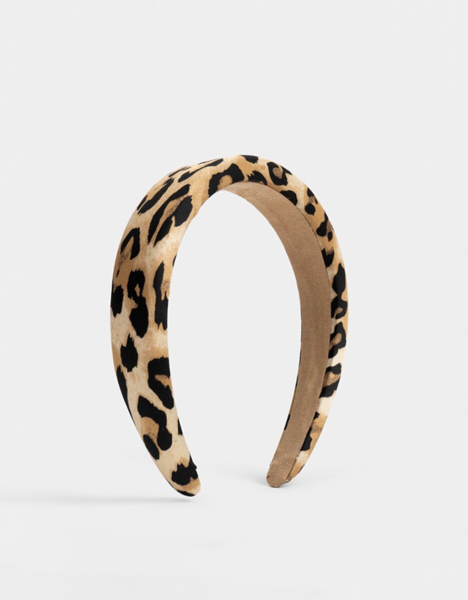 Vincha Rígida Puffy Animal Print 