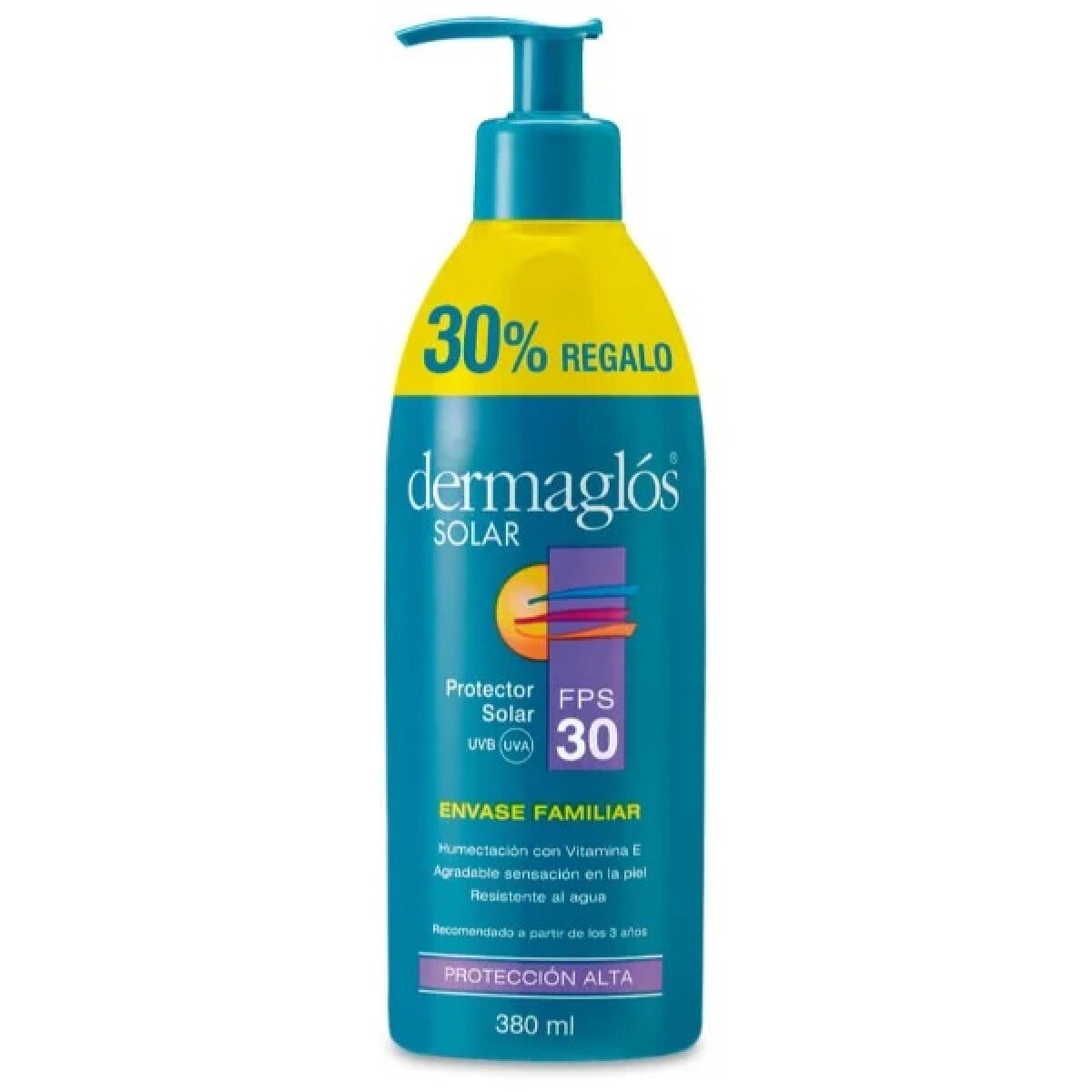 Protector Solar Dermaglós Fps30 Emulsión 380 ml 