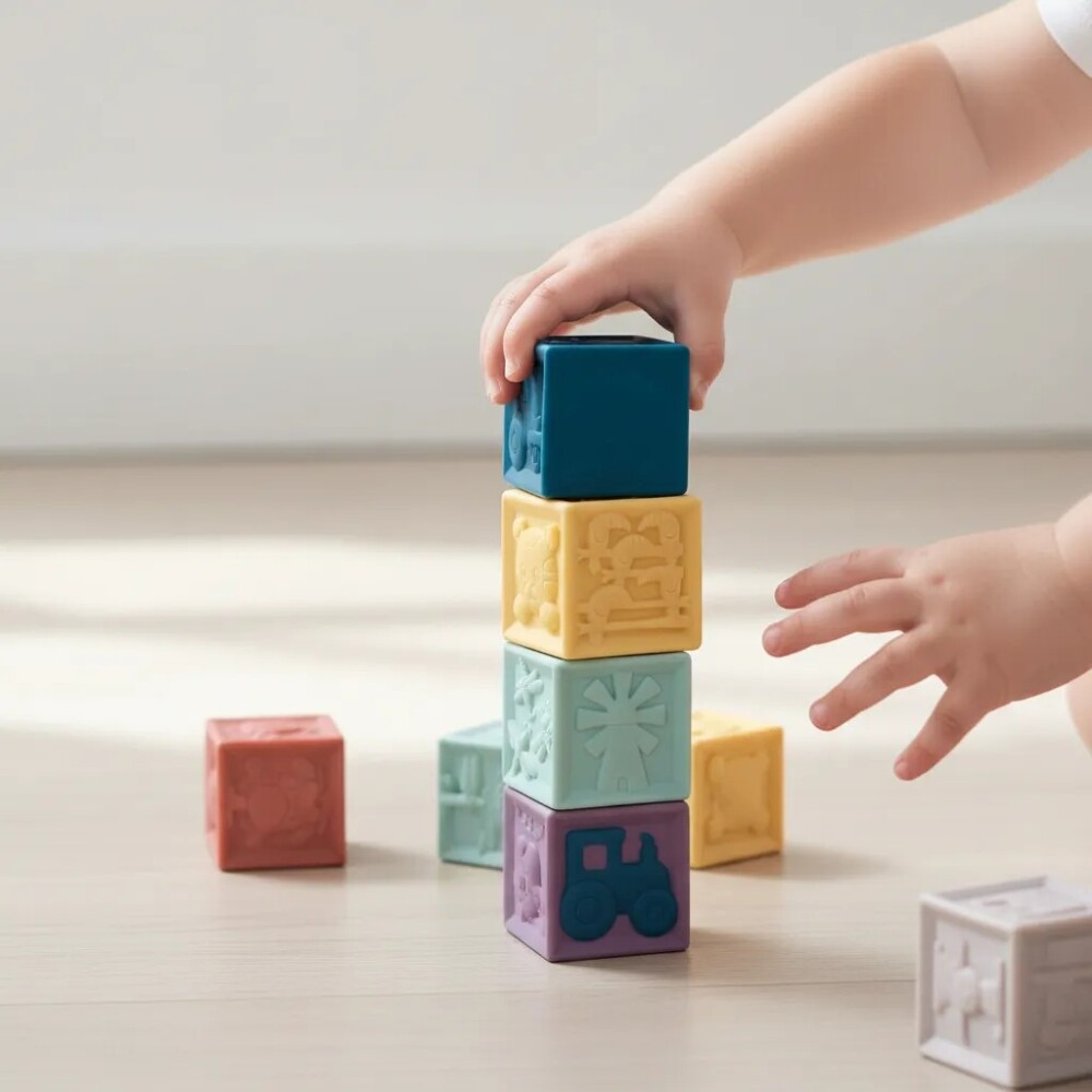 Set 9 cubos sensoriales de silicona Set 9 cubos sensoriales de silicona