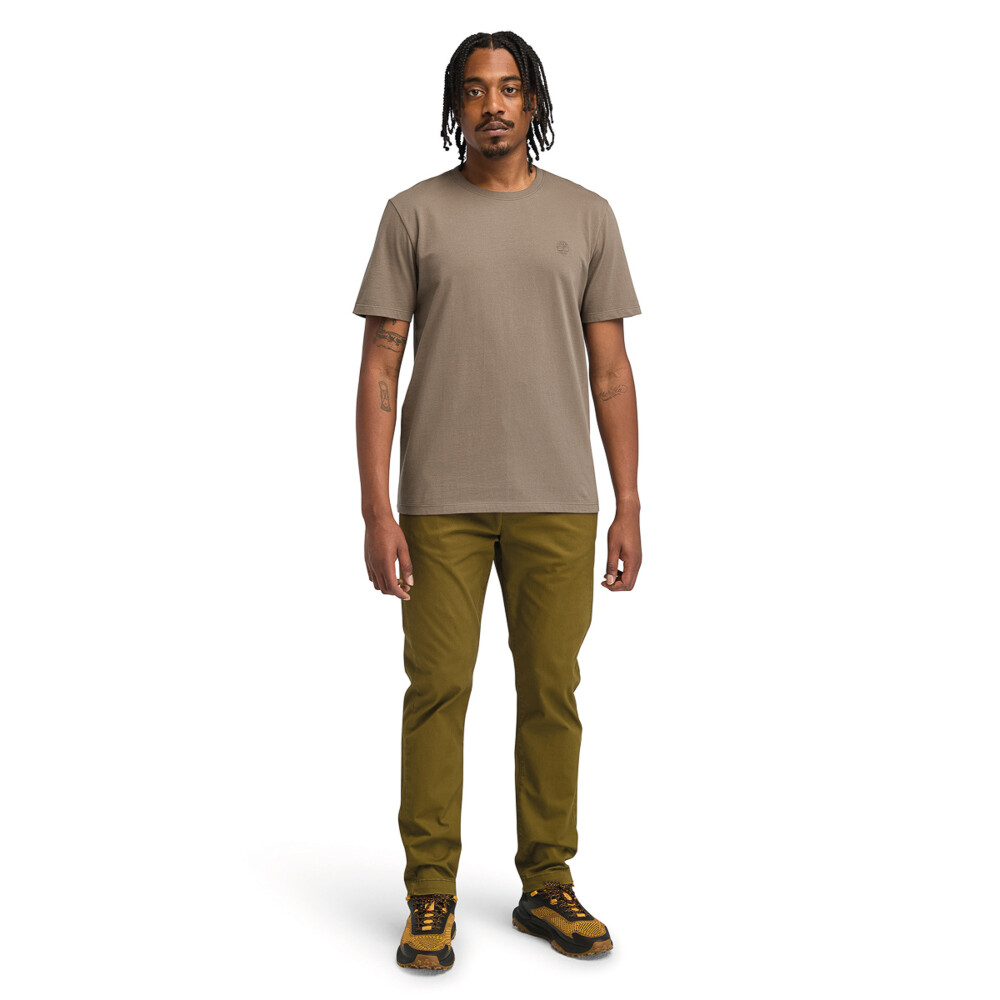 Polo US Chest Logo Short Sleeve Tee Hombre Chocolate Chip