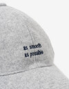 Caps Gorra Bordada Fieltro - Gris Cemento