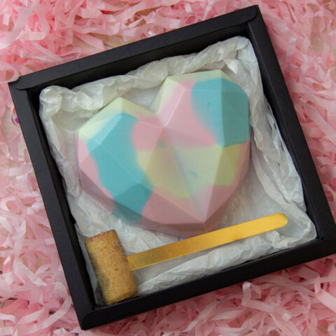 Placa Standard Corazón Facetado Placa Standard Corazón Facetado