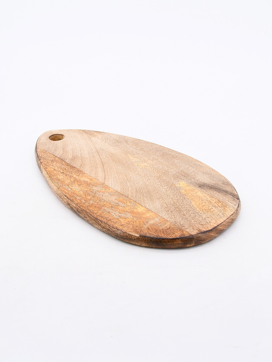 TABLA DE PICAR OVALADA - MADERA 