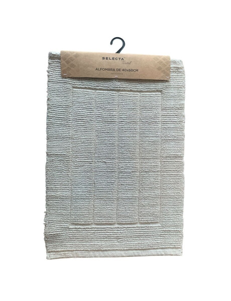 ALFOMBRA ALGODÓN 40X60CM RAYAS CRUDO ALFOMBRA ALGODÓN 40X60CM RAYAS CRUDO