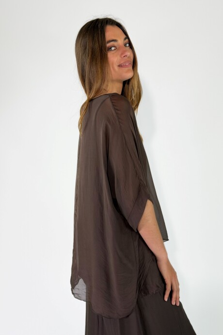 BLUSA ANDROS Chocolate