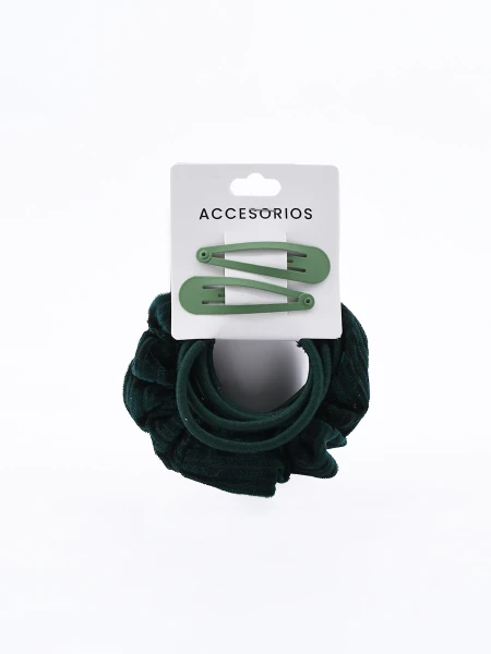COLEROS Y SAPITOS PACK X 8 VERDE MILI