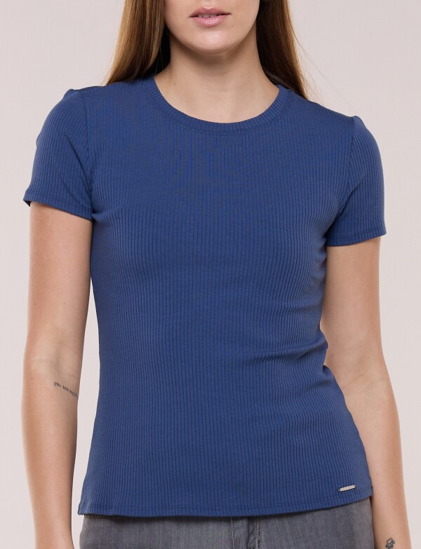 Remera Básica Ribs AZUL