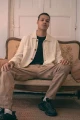 HEAVY LINEN JACKET Cream