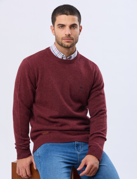 BUZO LANA Bordo oscuro