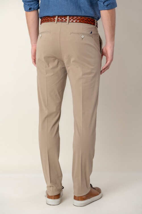 Pantalón de algodón Slim Fit Kaki