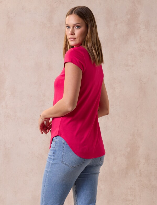 Remera Basica FUCSIA