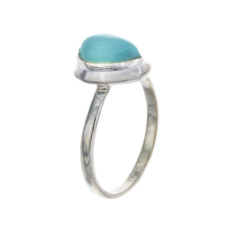 Anillo De Plata 925 Calcedonia