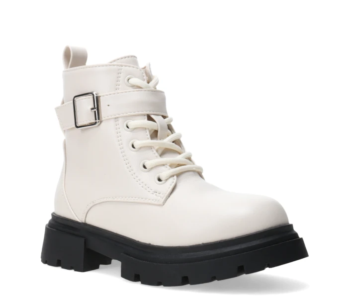 Bota KASTRE acordonada y con cierre Off White