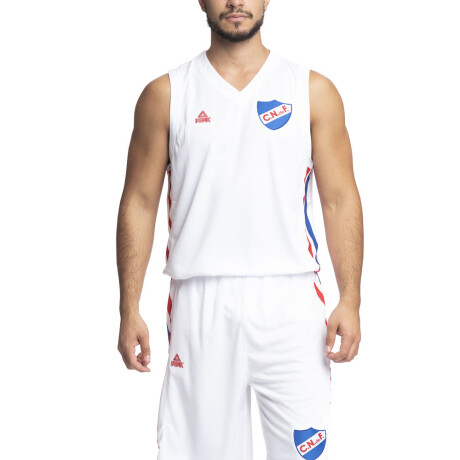 Camiseta OF.Basket CNdeF 2022 Blanco, Rojo, Azul Royal