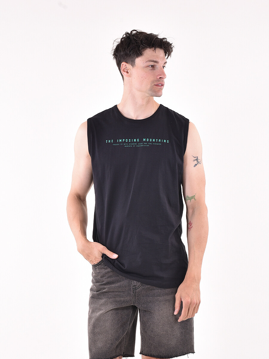 MUSCULOSA POL - NEGRO 