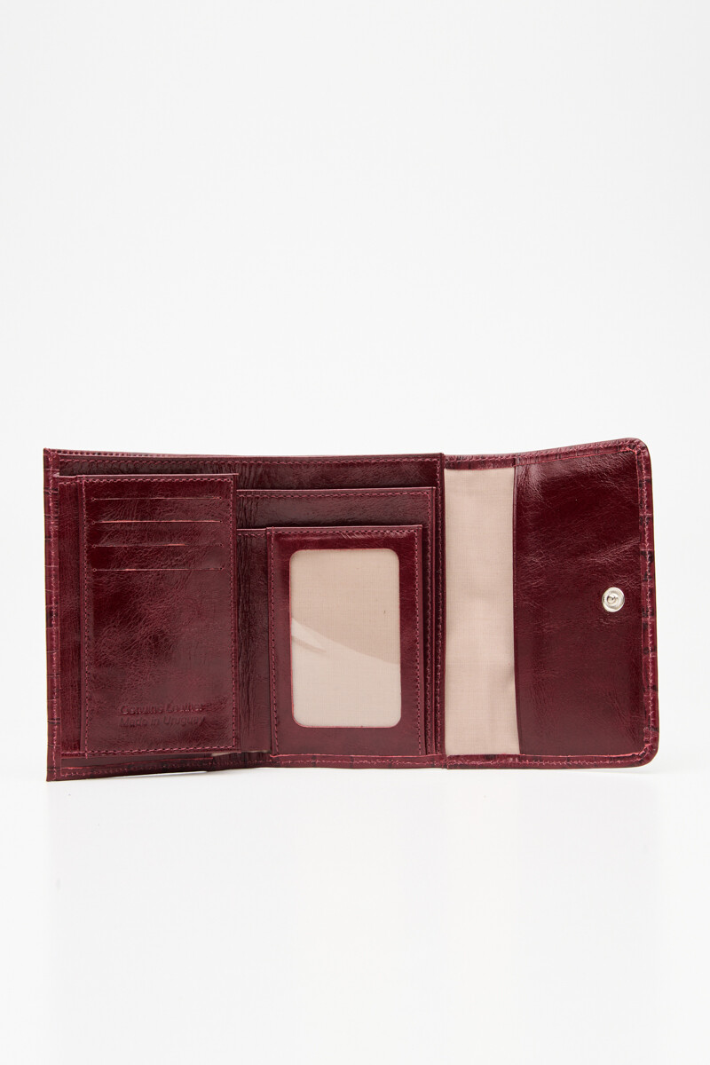 Billetera Belu Bordo crocco
