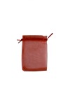 Bolsa organza 9x15 cm. ROJO