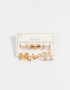 Aros Argollas Set Metal Set De Argollas Essential - Dorado