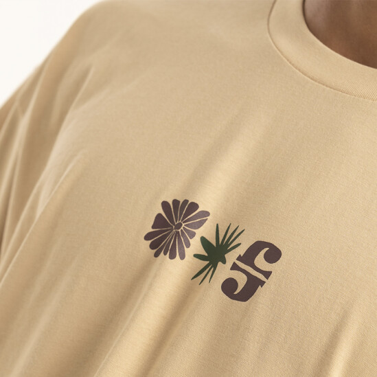 Remera Pulau Palmtree Beige